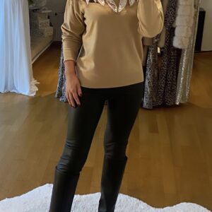 μπλουζα κεντημα στηθος πλεκτη 3 χρωματα